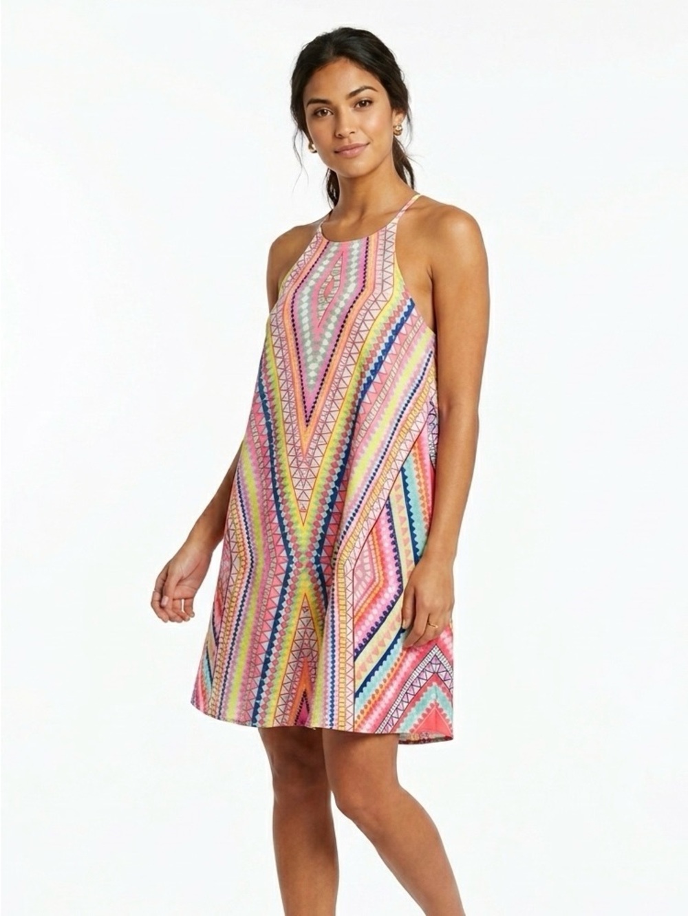 Evercute, Women’s Multicolor Halter Sun Dress - S